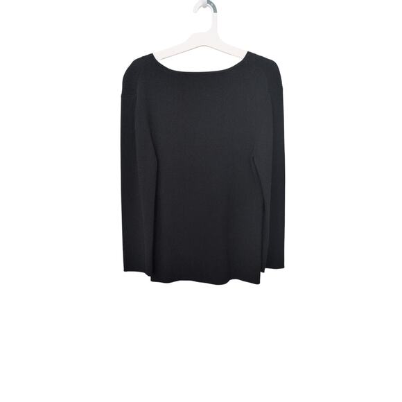 Cable & Gauge Black Knit Top with Crystal Detail – Size Large - Picture 4 of 4